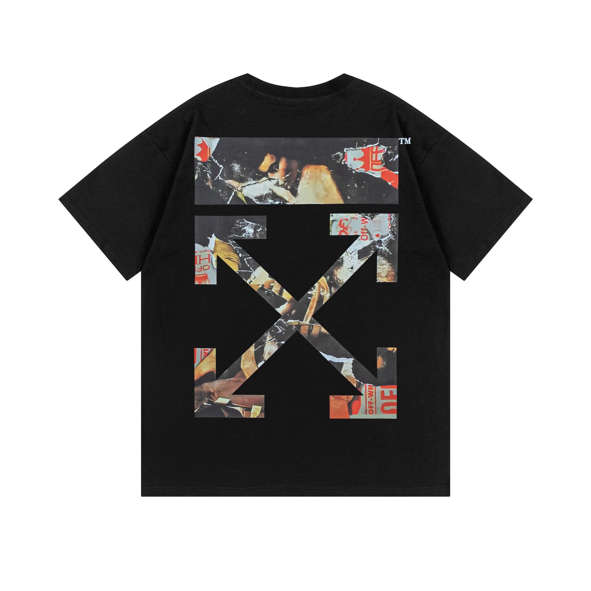 Off-White Arrow Crack Print White T-Shirt - 7