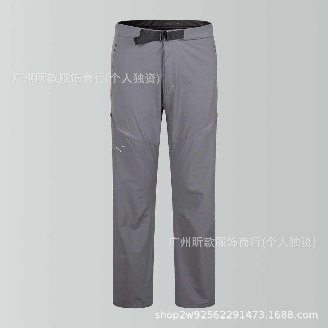 Design Technical Pants Black Full-Open Style Pants - 14