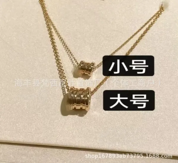 Design Triple Ring Pendant Necklace Silver Jewelry - 11