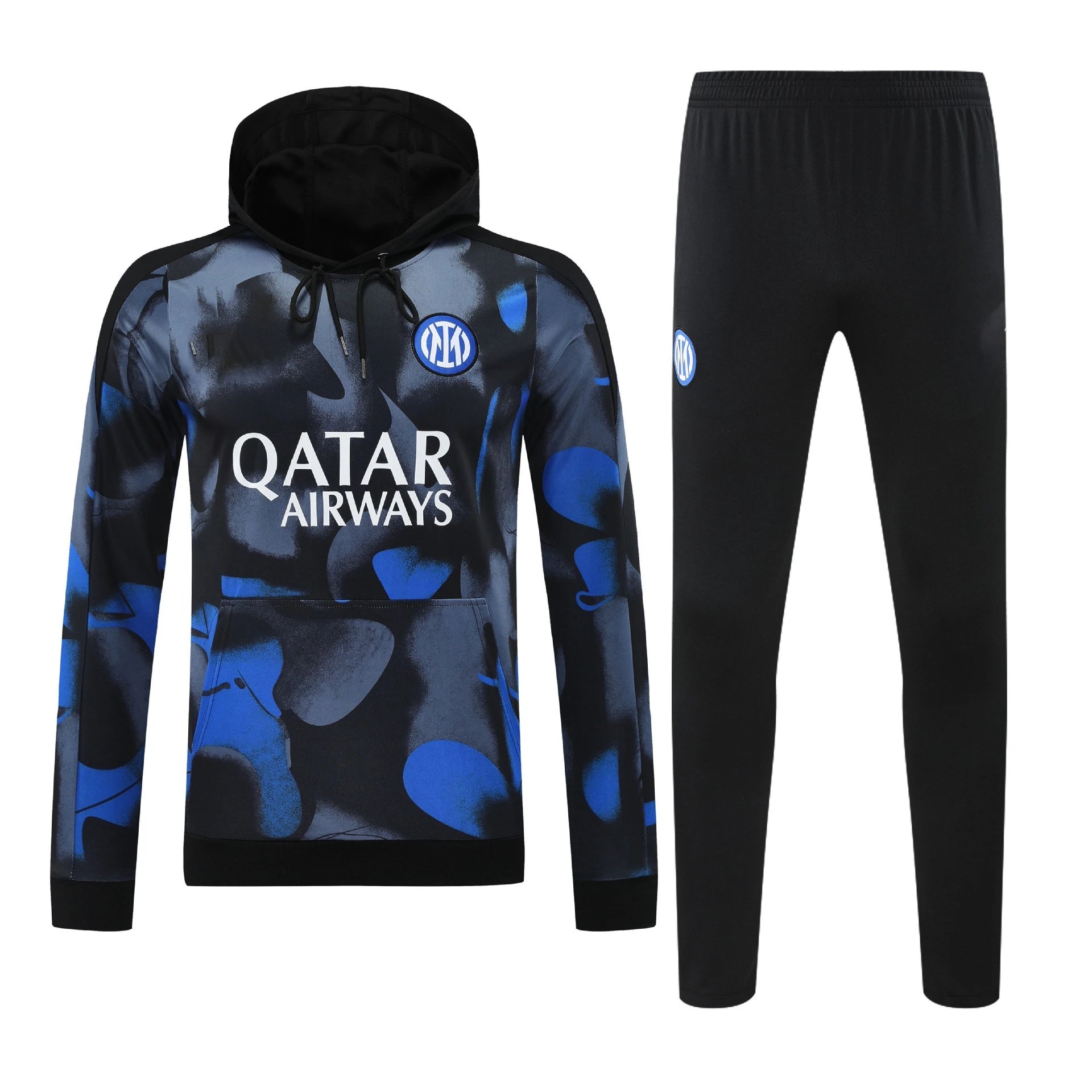 Inter Milan Training Hoodie and Sweatpants Set Navy Blue Tracksuit - 15
