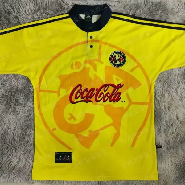 Adidas Club América 1996 Coca-Cola Third Jersey Yellow - 1