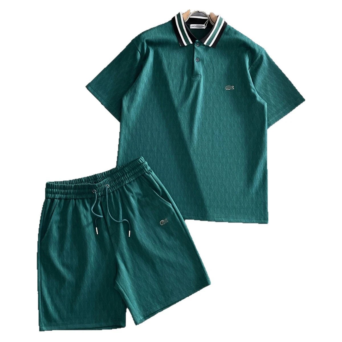 Lacoste Matching Sets Short-Sleeve Top and Drawstring Shorts Set image 5