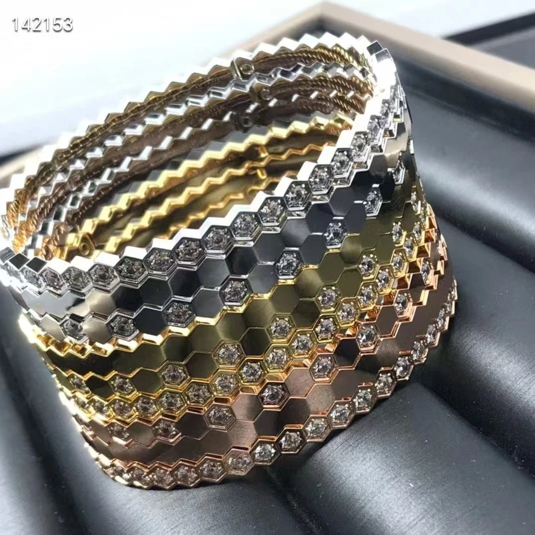 FRED Force 10 Hexagon Diamond Bracelet Silver Jewelry - 3