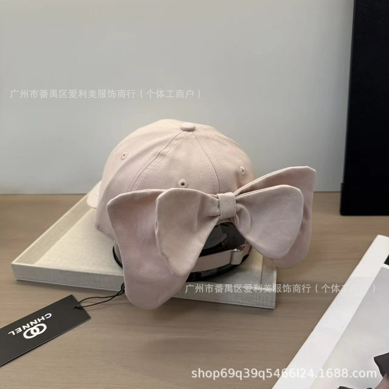 Chanel CC Logo Cat Ear Baseball Cap Light Blue - 5