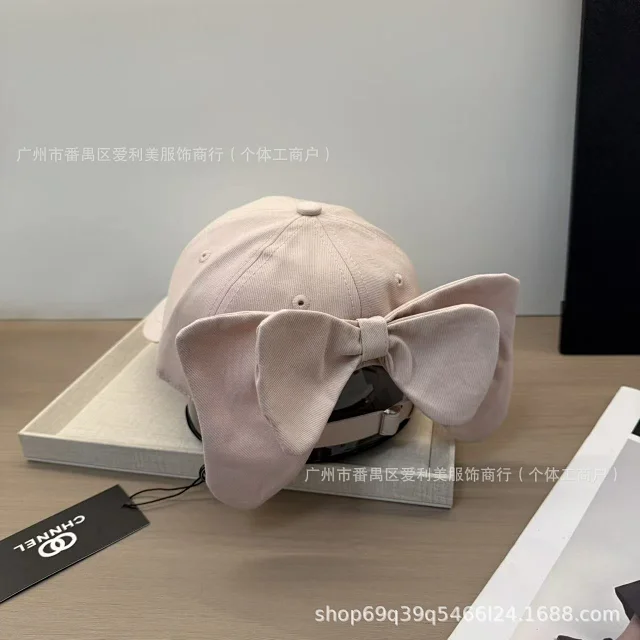 Unbranded Hats Baseball Cap with Interlocking Ring Embroidery and Back Bow product detail image 4
