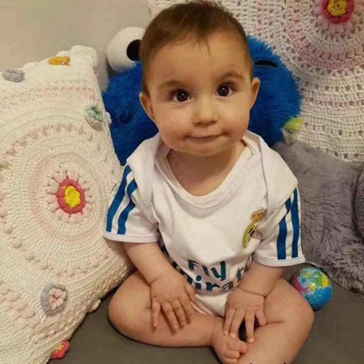 Design Argentina National Team Lionel Messi #10 Baby Onesie White Light Blue Striped Jersey Clothing - 6