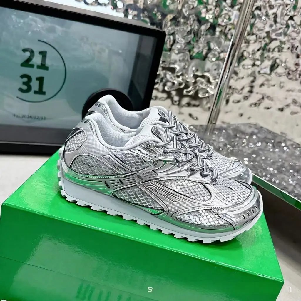 Asics Gel-Kayano 14 Pink Silver Mesh Sneakers Running Shoes - 3