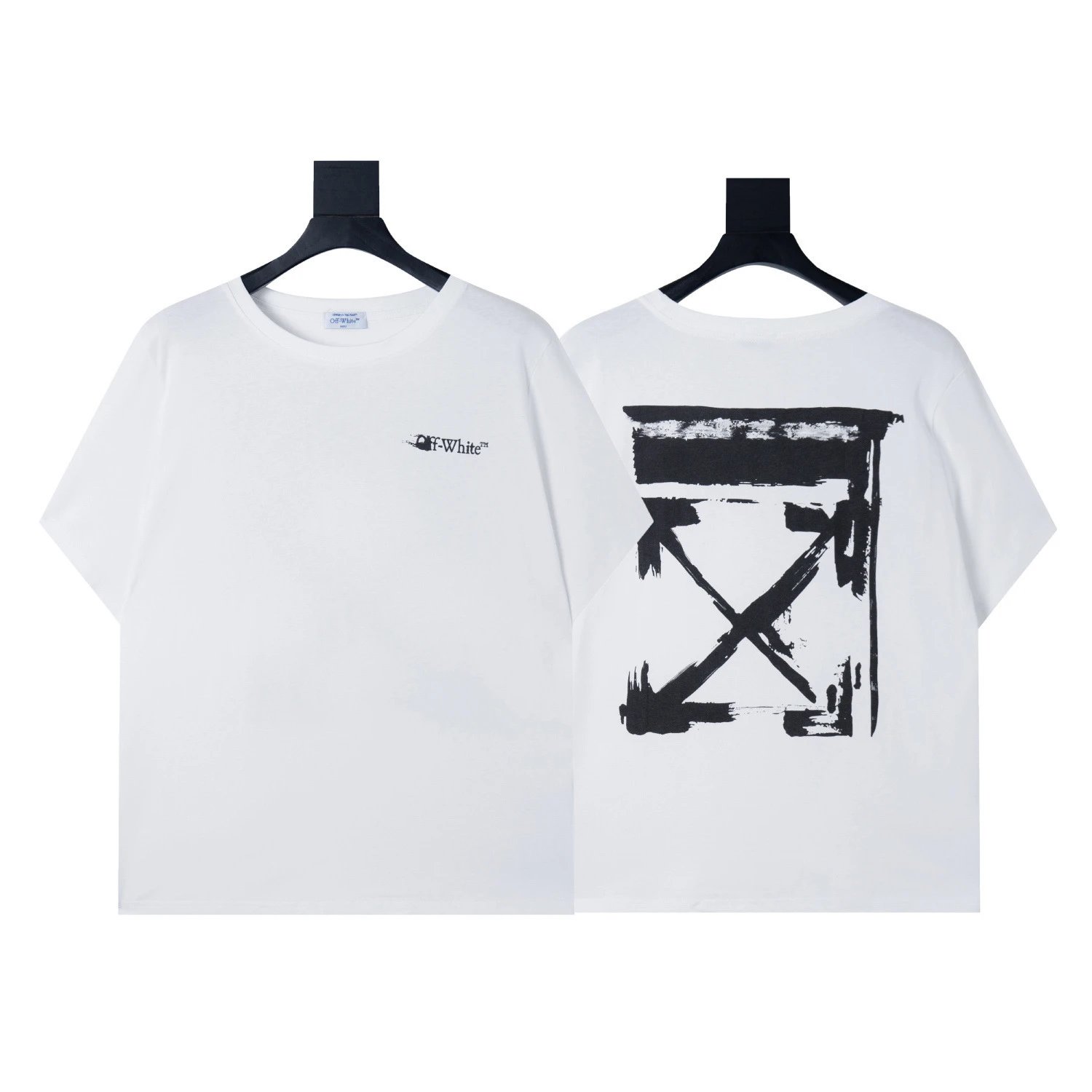 Off-White Arrow Crack Print White T-Shirt - 20