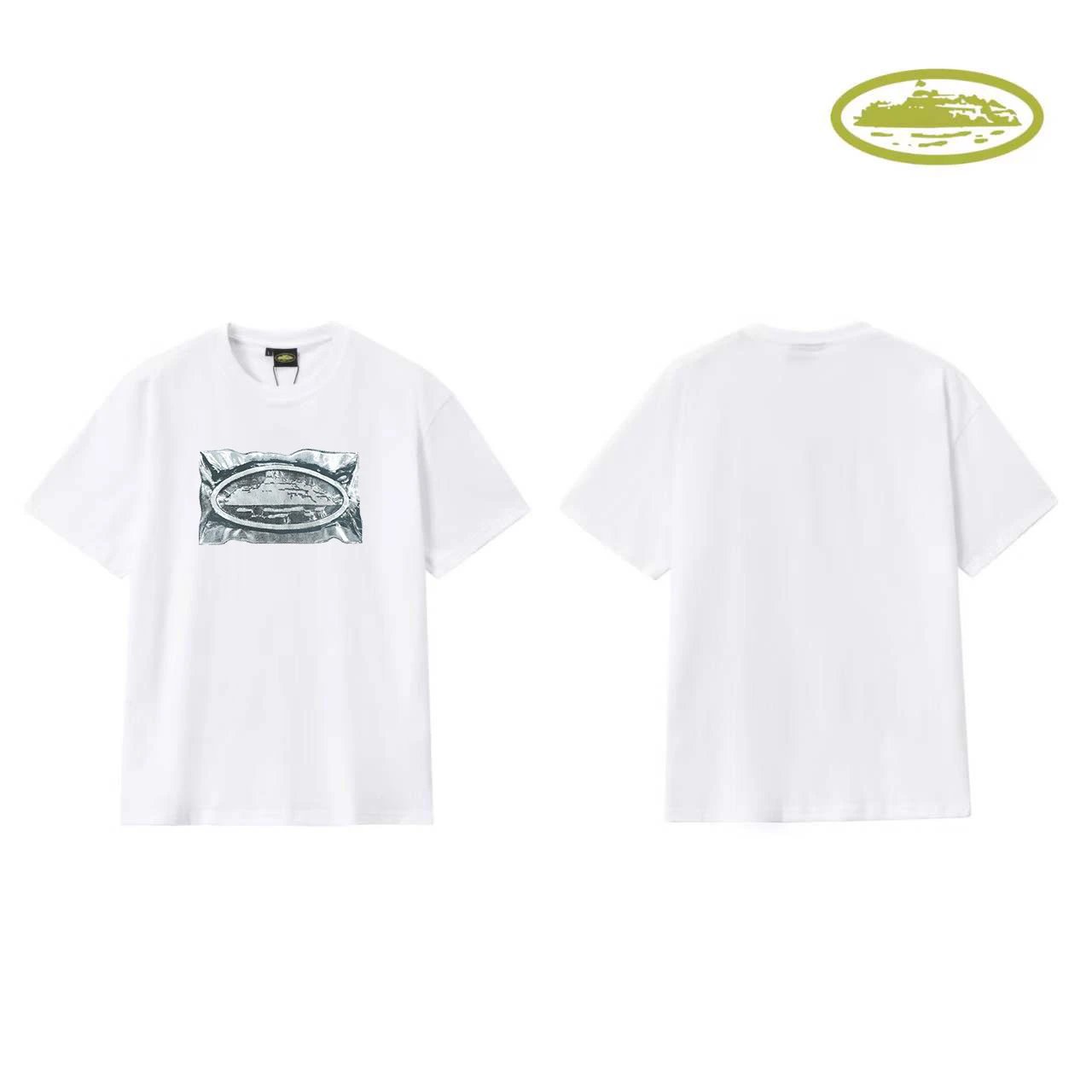 Design Graphic Print White T-Shirt - 21