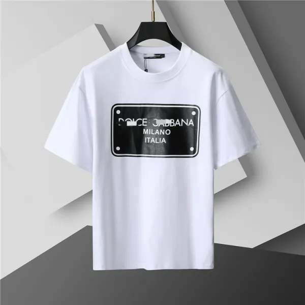 Dolce & Gabbana Milano Italia Logo T-Shirt White - 1