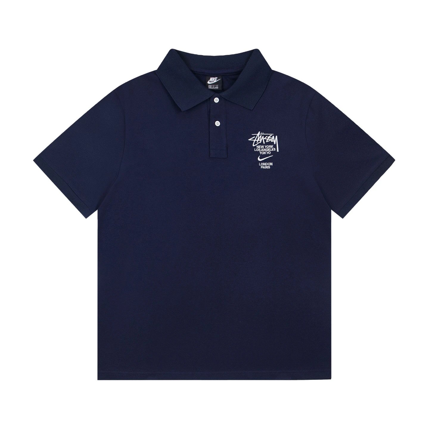 Stussy x Nike Polo Shirt Gray - 12