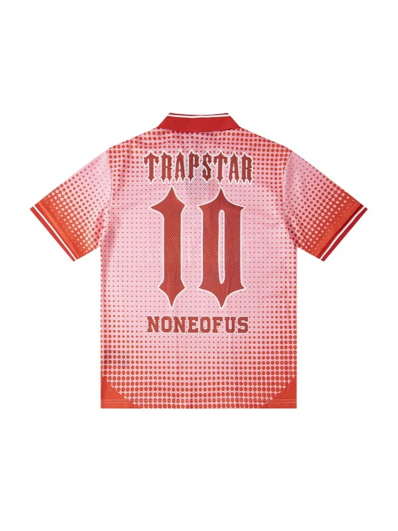 Trapstar Halftone Graphic Polo Black / White Polo Shirt - 10