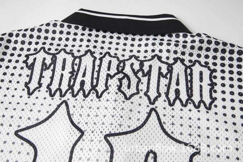 Trapstar Halftone Graphic Polo Black / White Polo Shirt - 20