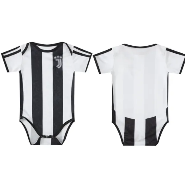 Design Real Madrid x Emirates White Baby Bodysuit, Manchester City x Etihad Blue Baby Bodysuit, AC Milan x Emirates Red-Black Baby Bodysuit, FC Barcelona x Spotify Maroon-Blue Baby Bodysuit, Juventus Black-White Baby Bodysuit Clothing - 4