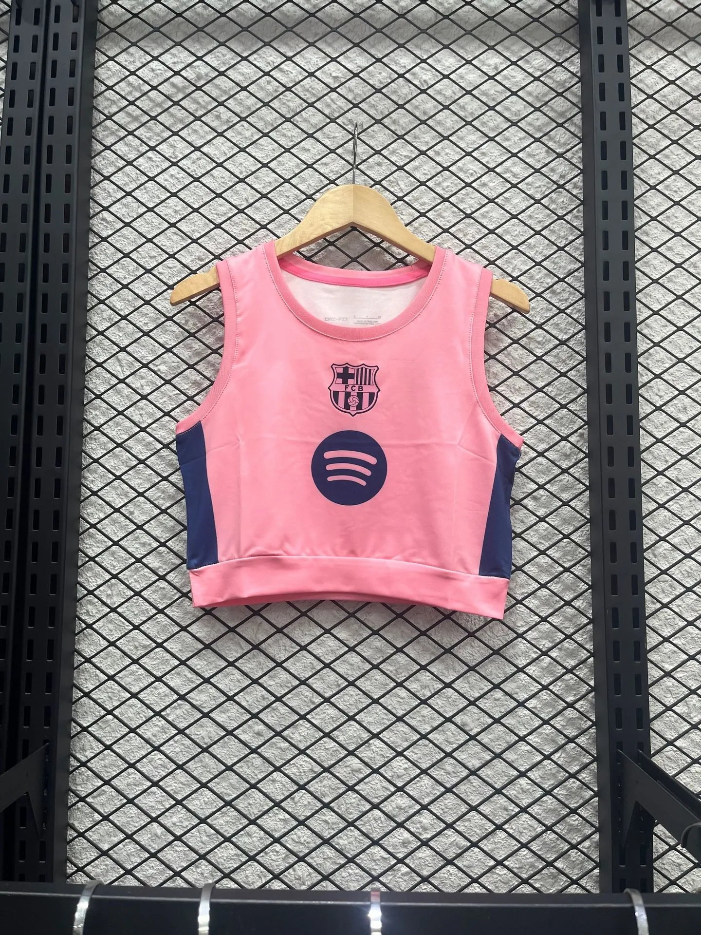 Kappa Cropped Tank Top with Black Diagonal Stripe and Red Cross Logo White Vest Top - 6