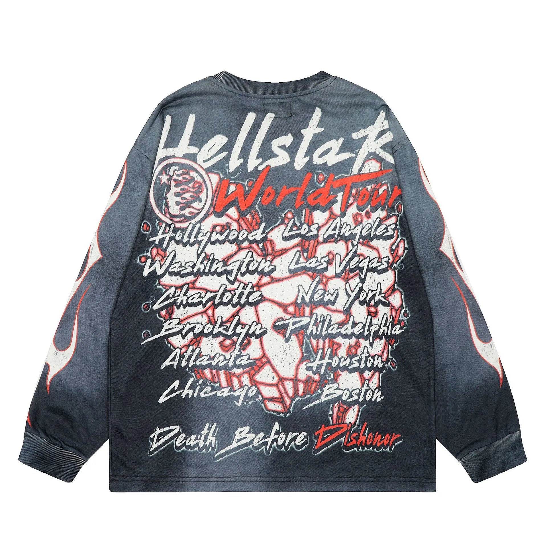 Hellstar Graphic Long-Sleeve Jersey White / Black - 11