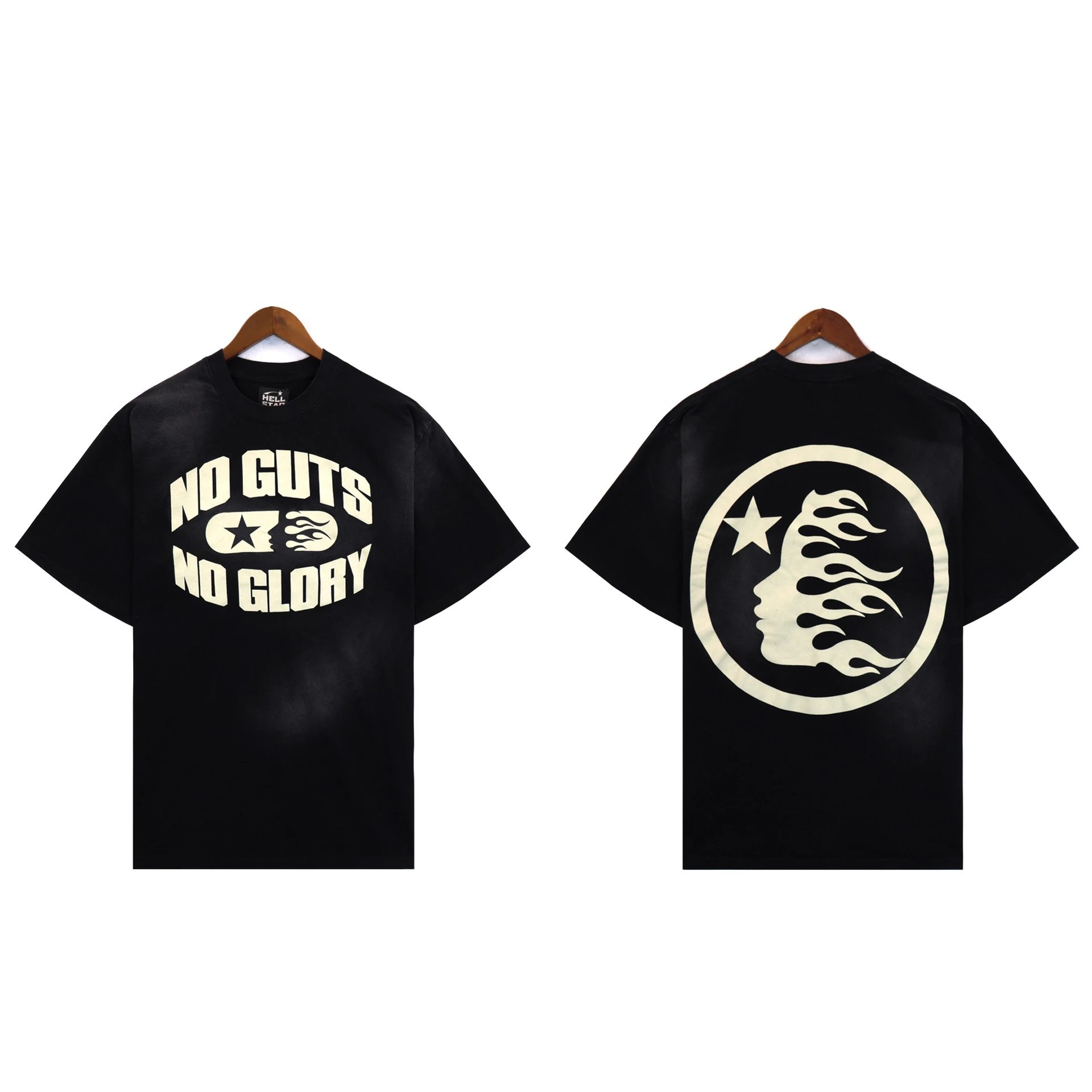 Hellstar Star Flame Graphic T-Shirt White - 15