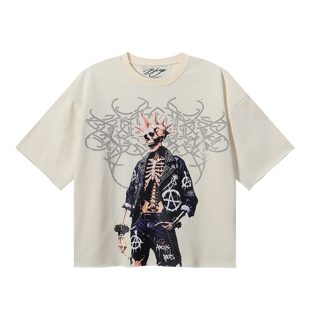 Design Bkyo Stay High Graphic Oversized T-Shirt Charcoal T-Shirts - 19