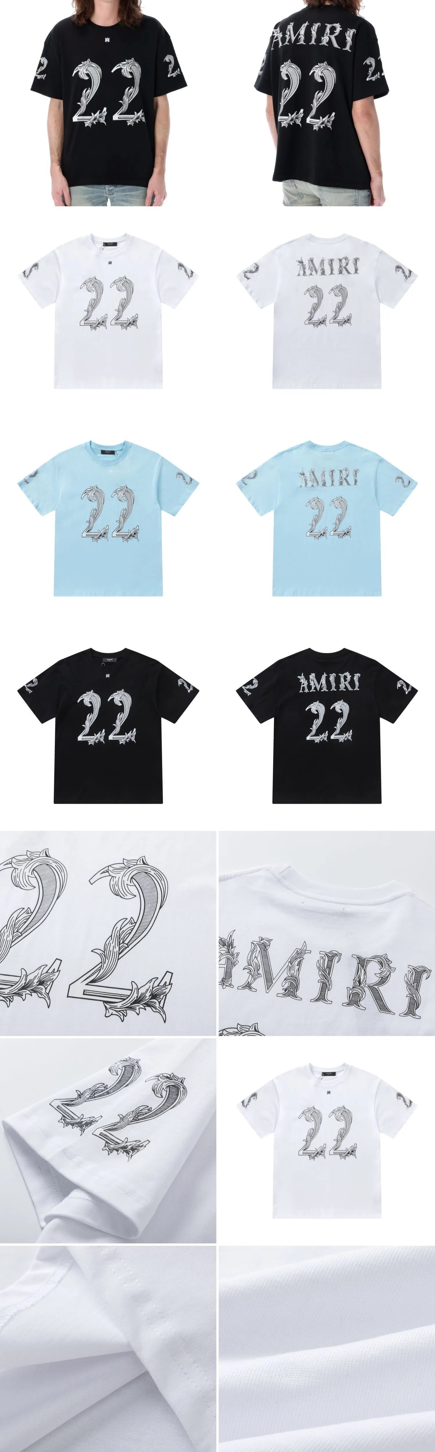 Amiri Tiger Logo Graphic T-Shirt Army Green - 14