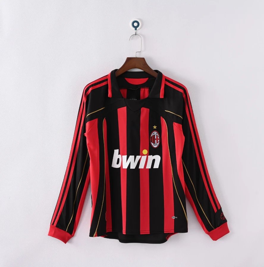 Juventus 1997-98 Home Jersey Black and White Striped Long Sleeve Football Shirt - 23