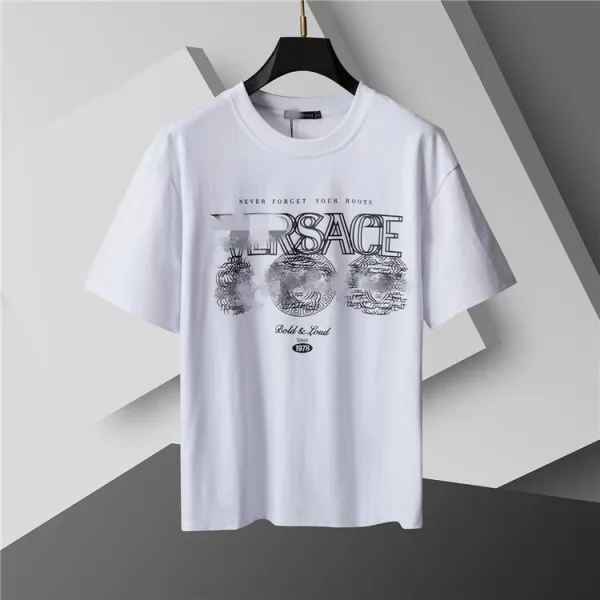 Versace Graphic Print White T-Shirt - 1