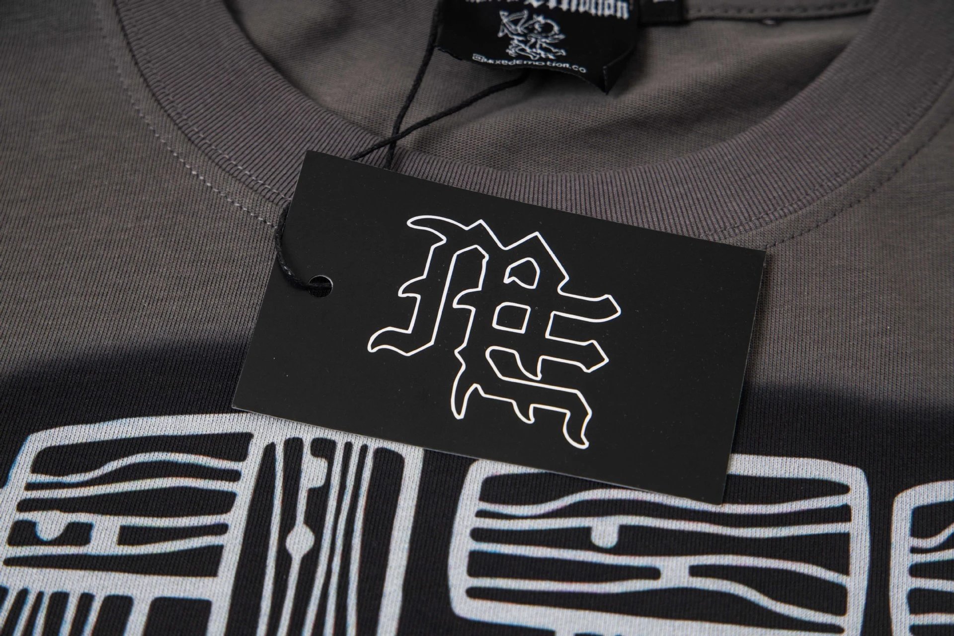 Design Mixed Emotion Motif Established in 2019 Long Sleeve Graphic Tee Black T-Shirts - 27