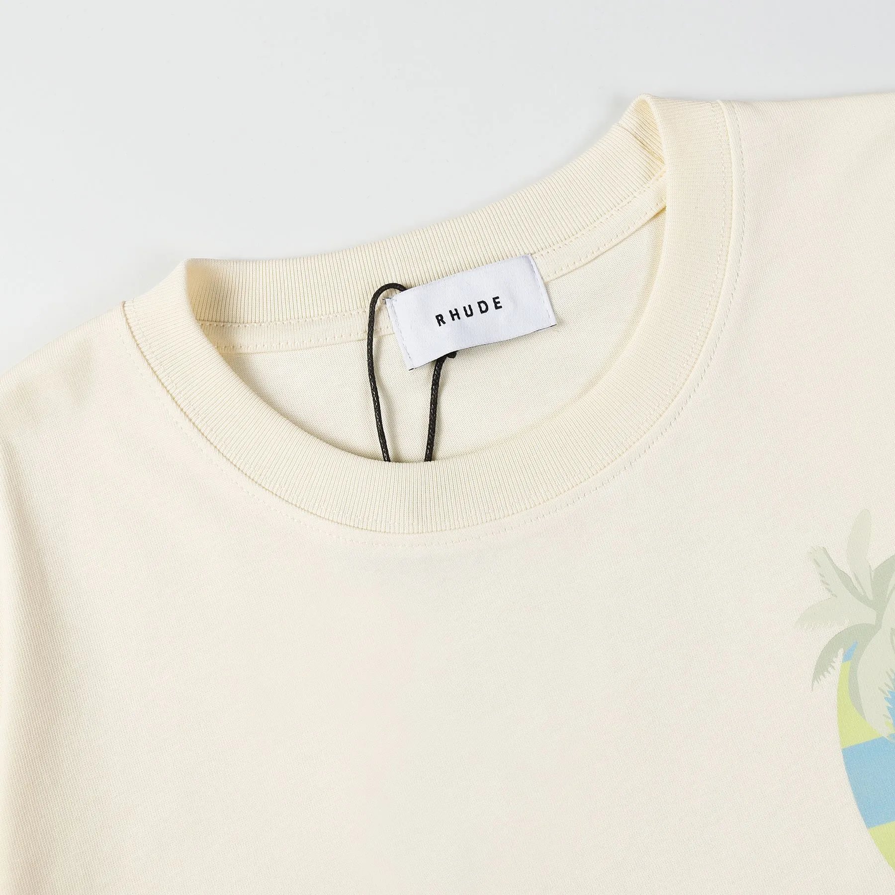 Rhude Graphic Print Cream T-Shirt - 29