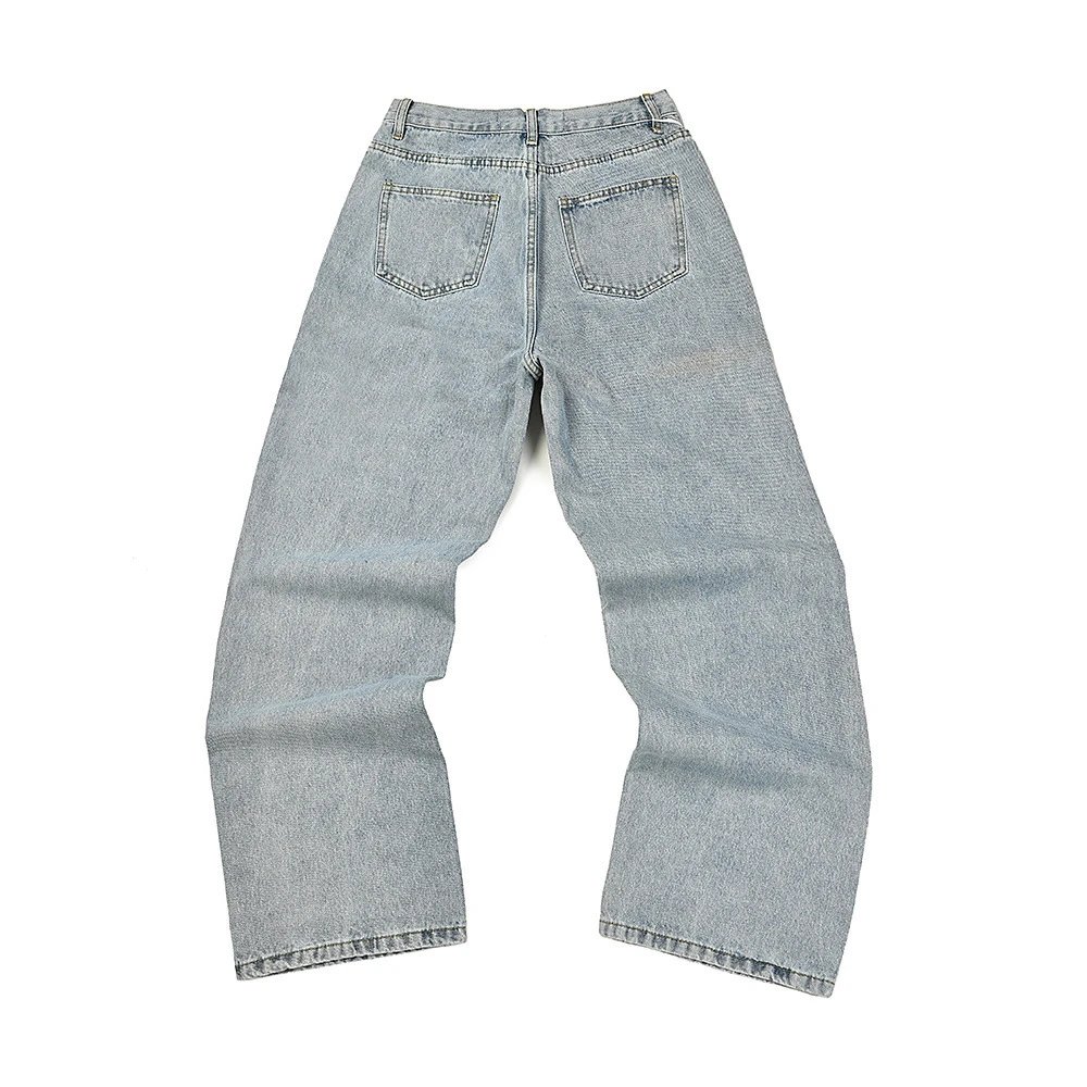 Acne Studios Distressed Print Jeans Gray - 14