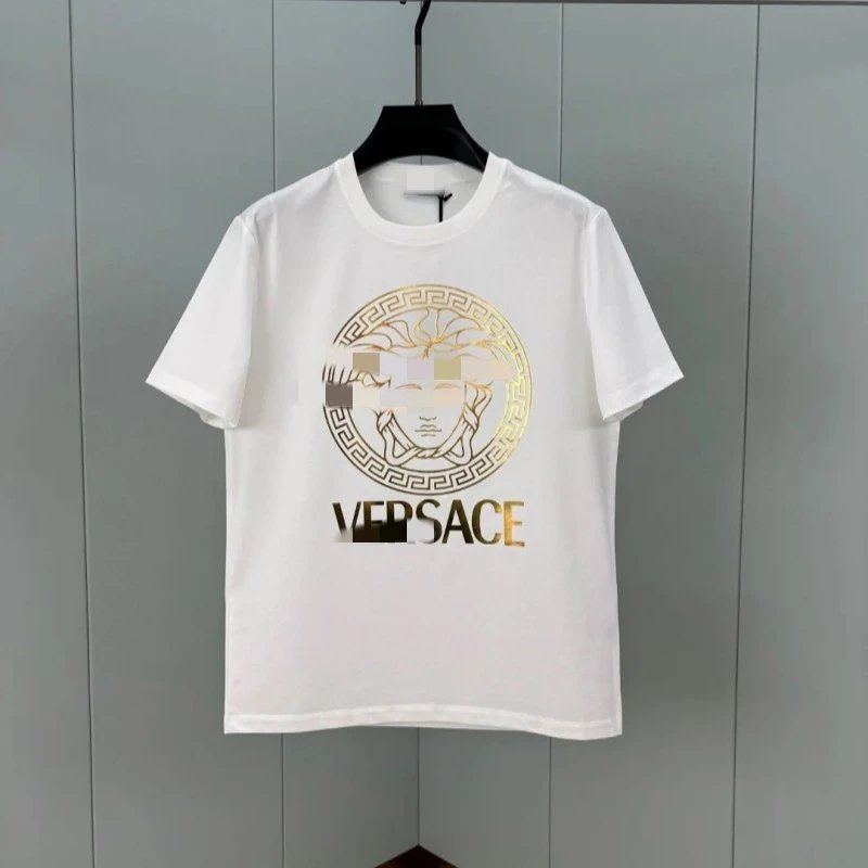 Versace Medusa Head Embroidered White T-Shirt - 10