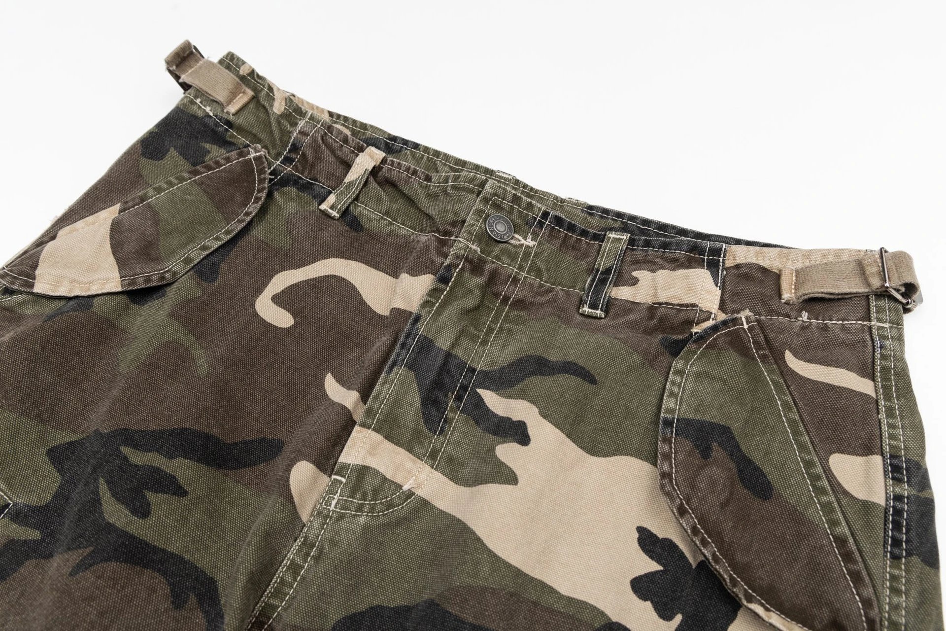 Carhartt Work In Progress Cargo Pants Camo Green Pants - 11