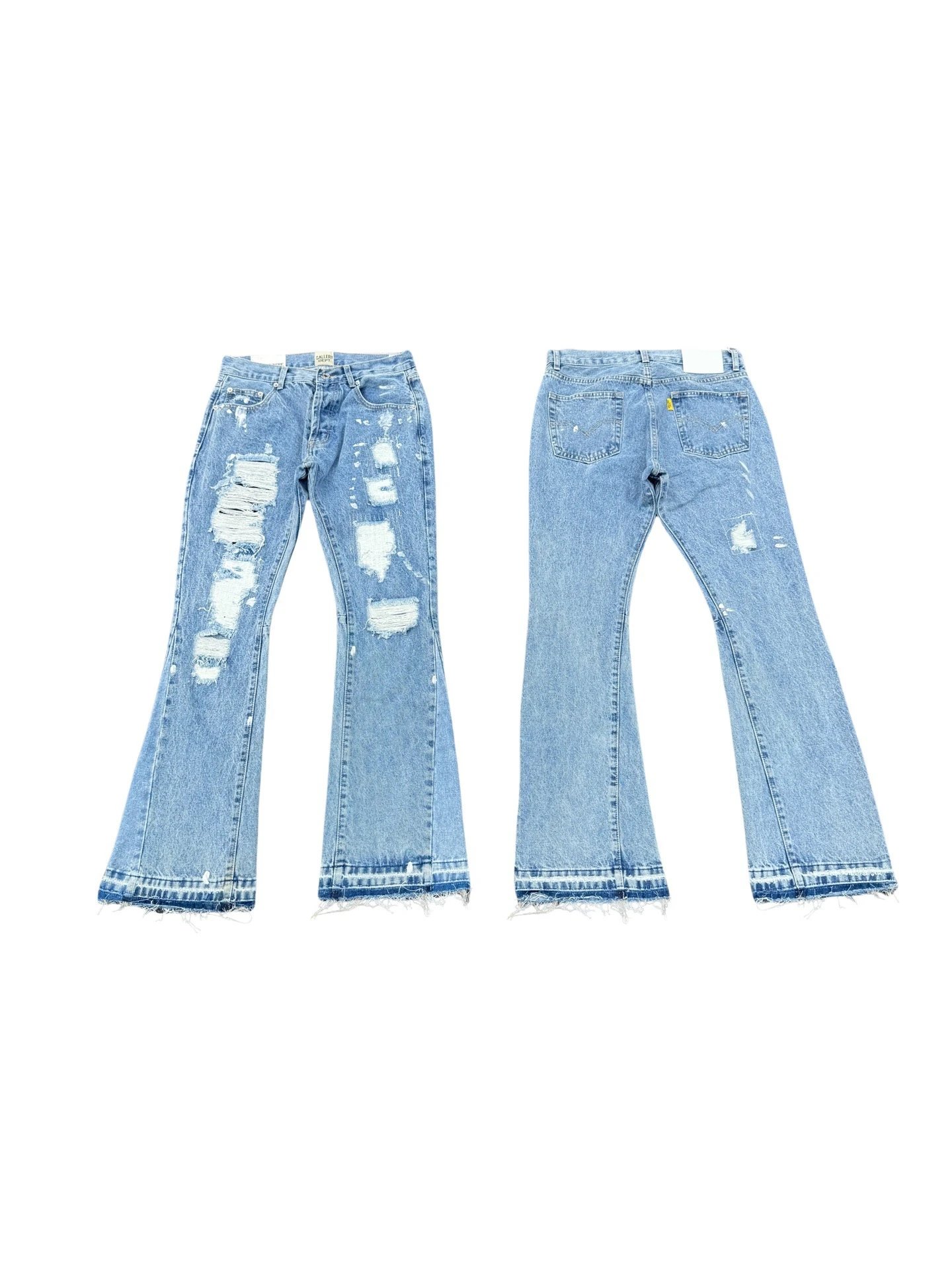 Gallery Dept. Jeans Distressed patchwork and paint-splatter designs — G70