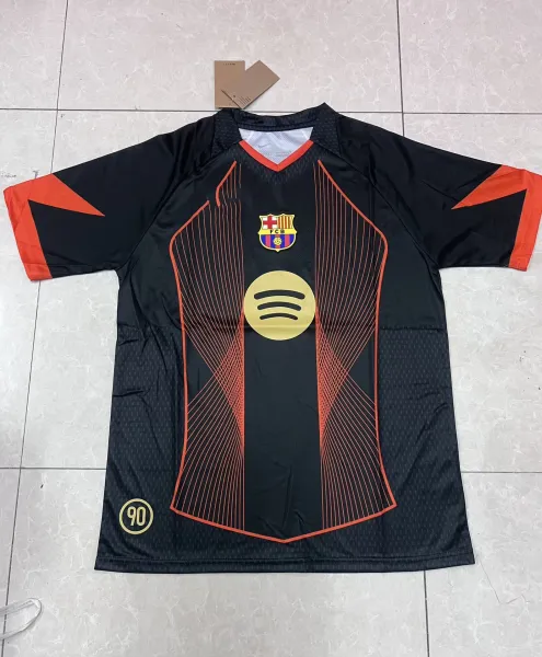 FC Barcelona x Spotify 2024 Third Jersey Black Orange Gold - 1