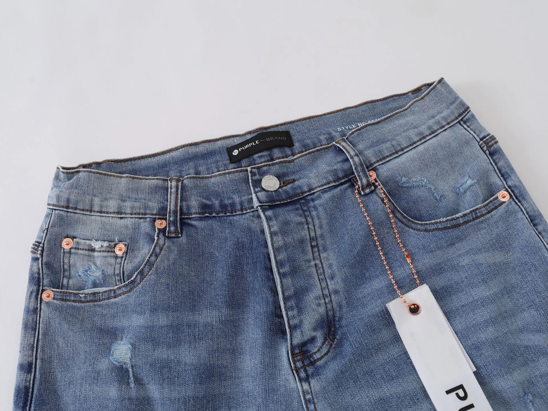 Purple Brand Paint Splatter Distressed Jeans Black - 8