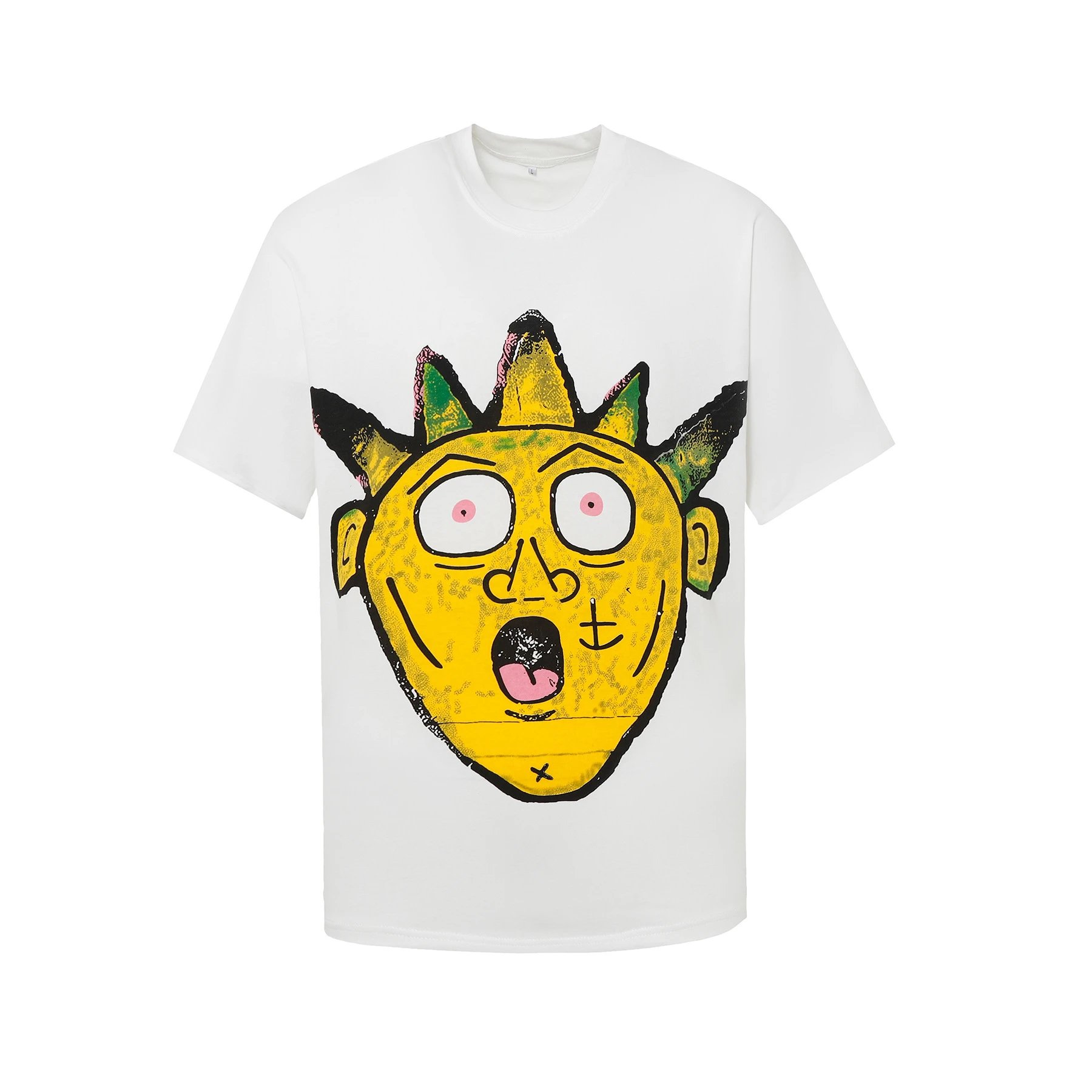 Design Bornstar CD Graphic Cropped T-Shirt White T-Shirts - 16