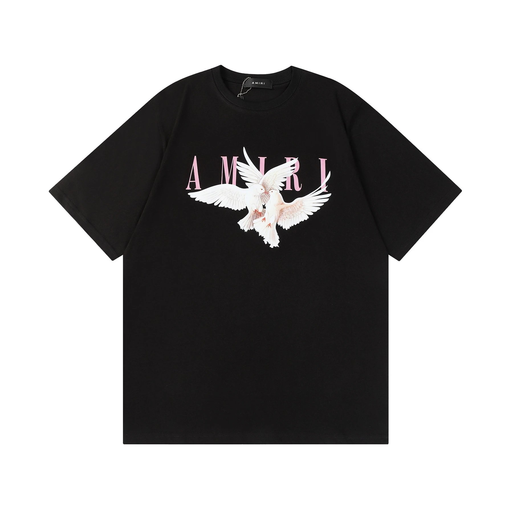 Amiri Botanical Print Black Oversized T-Shirt - 14