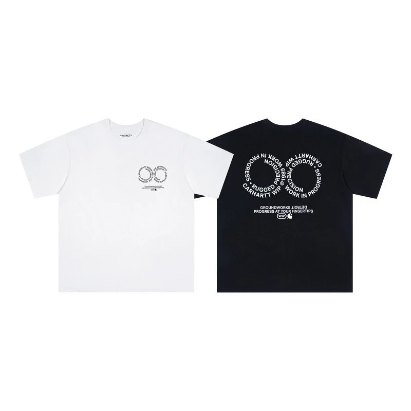 Design Grid Heart Pattern Black T-Shirt - 13