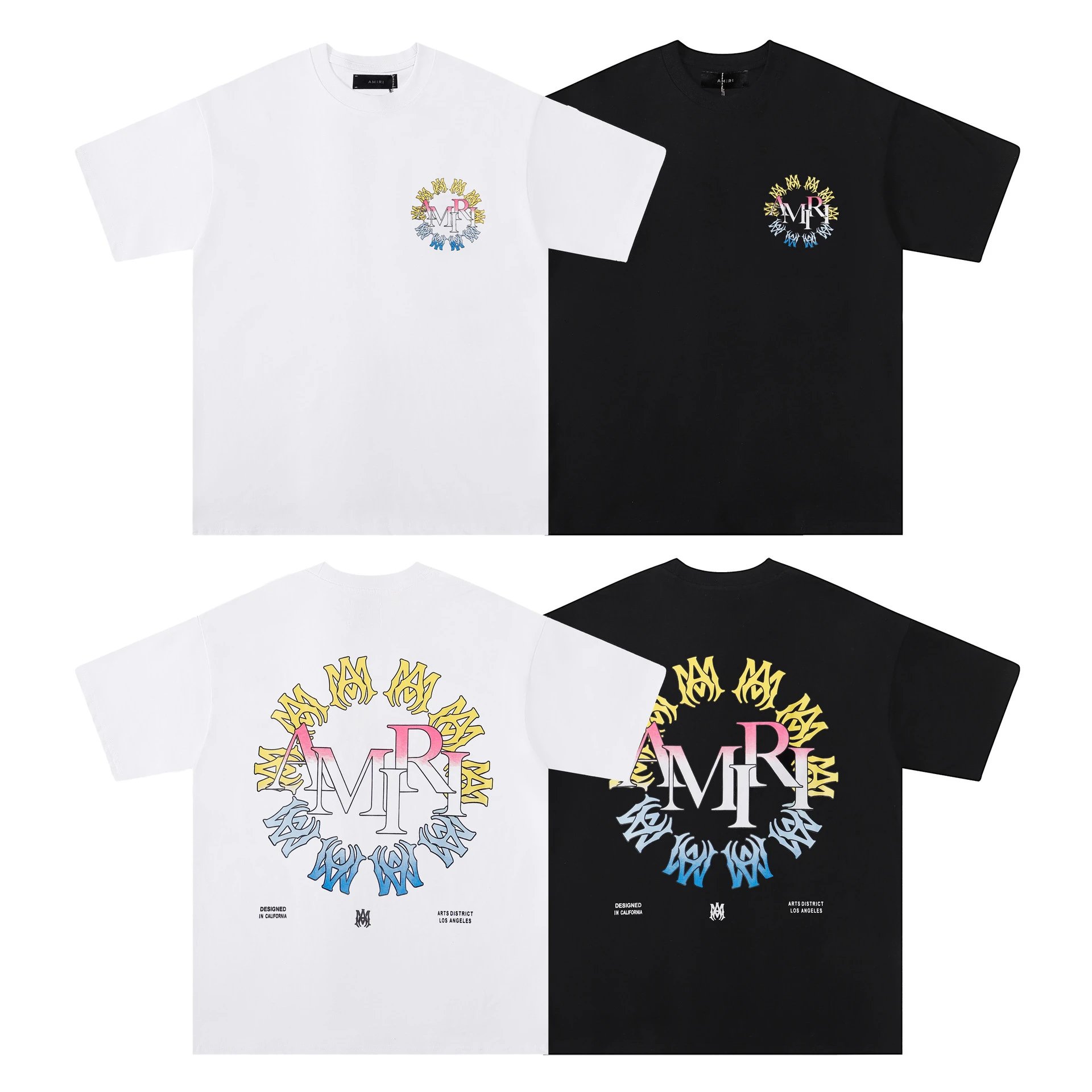 Amiri Hollywood Arch Logo Black T-Shirt - 4