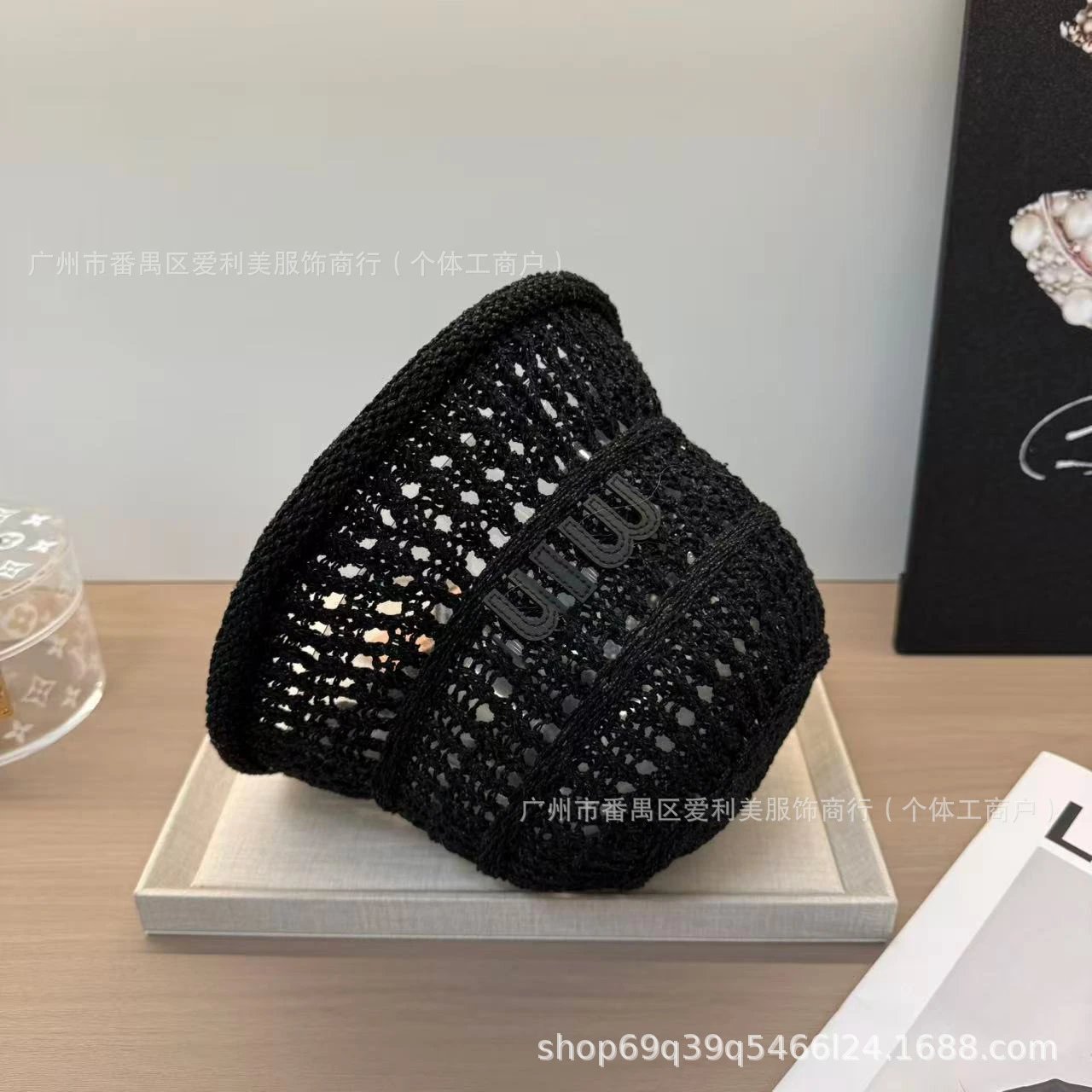 Miu Miu Knit Bucket Hat Beige Accessories - 6