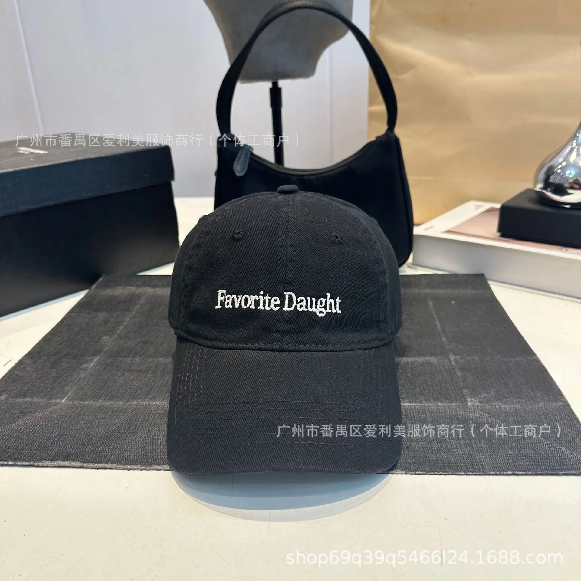 Design Favorite Daught Embroidered Brown Baseball Cap - 6