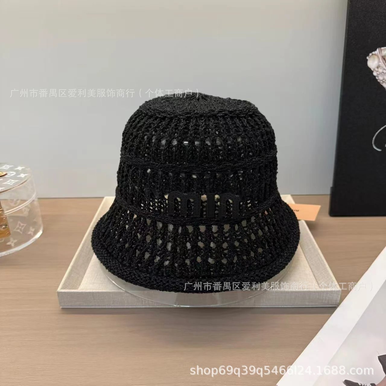 Miu Miu Knit Bucket Hat Beige Accessories - 7