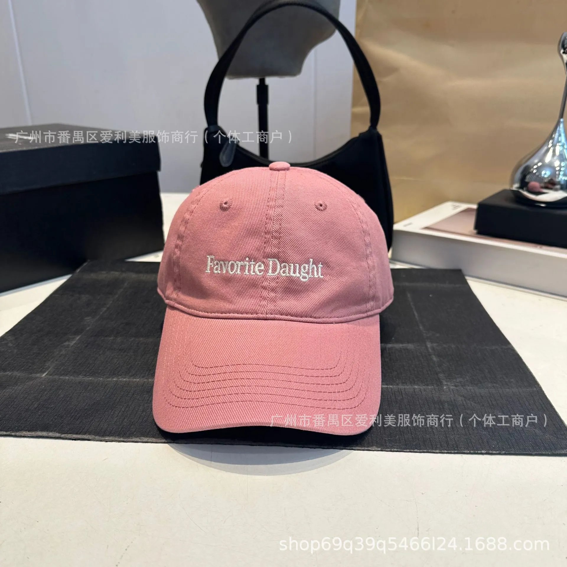 Design Favorite Daught Embroidered Brown Baseball Cap - 7