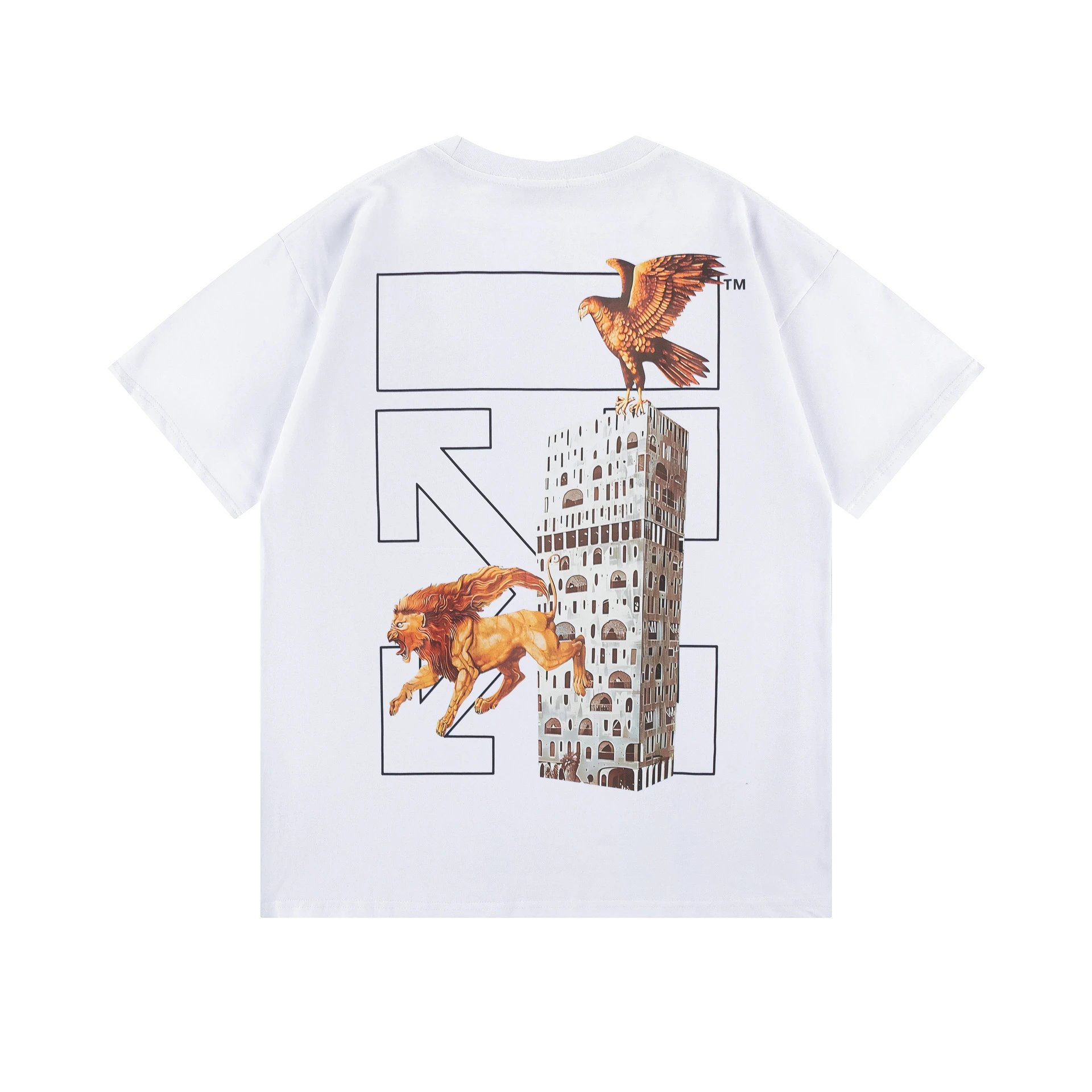 Off-White Arrow Crack Print White T-Shirt - 5