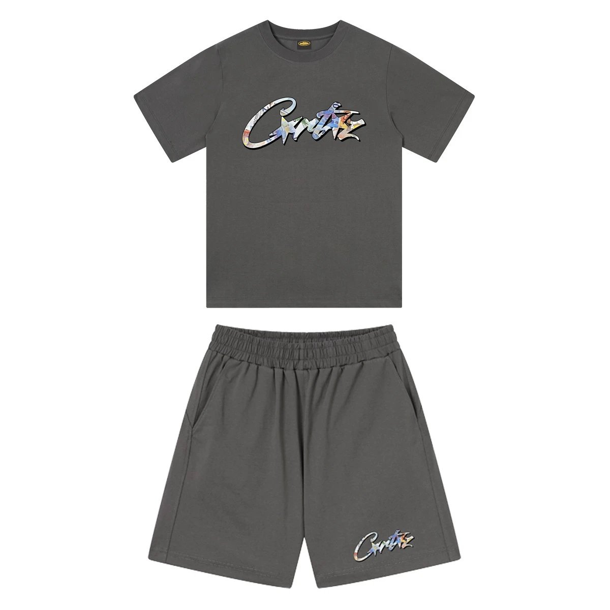 Cactus Jack Graphic Logo Black T-Shirt and Shorts Set - 16