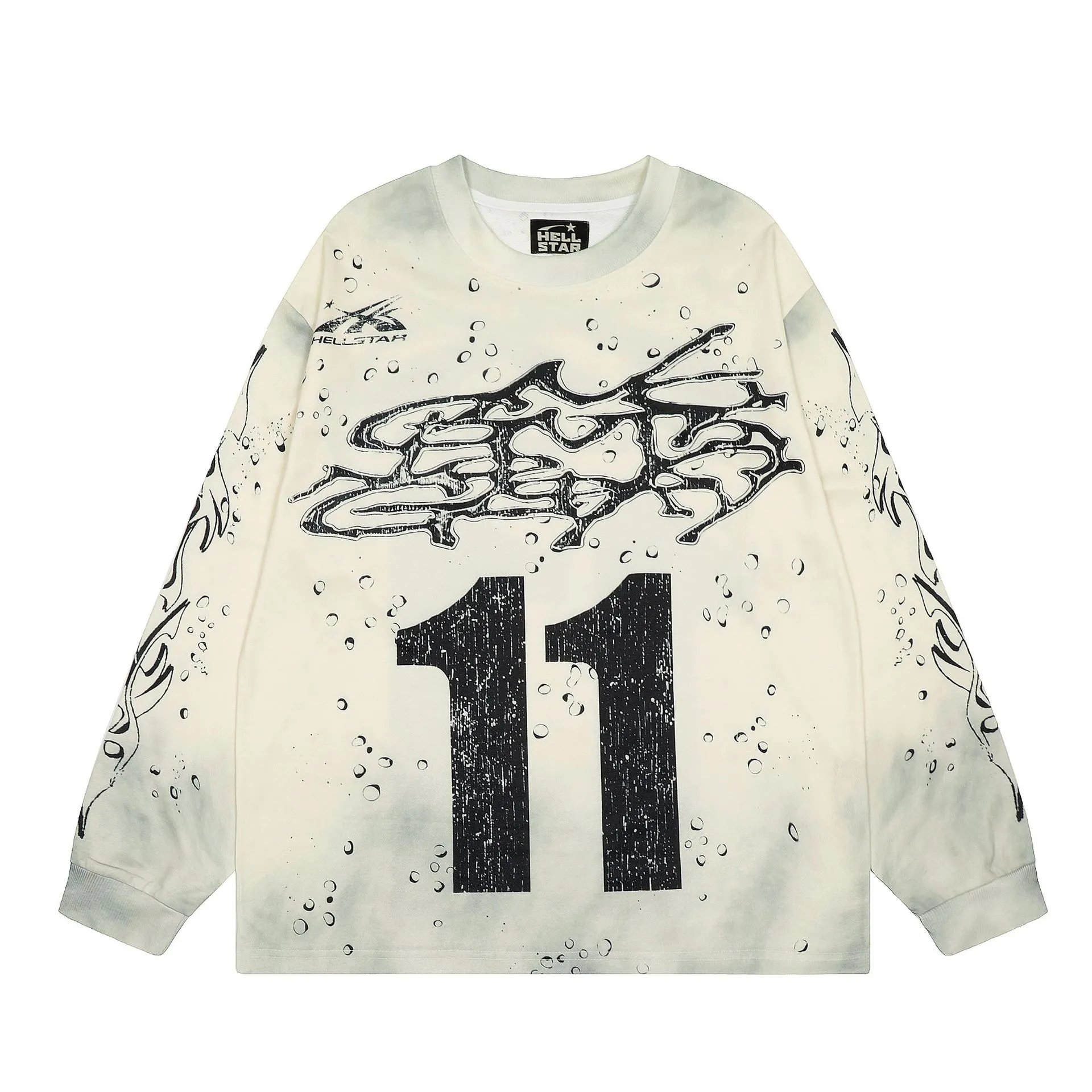 Hellstar Graphic Long-Sleeve Jersey White / Black - 20