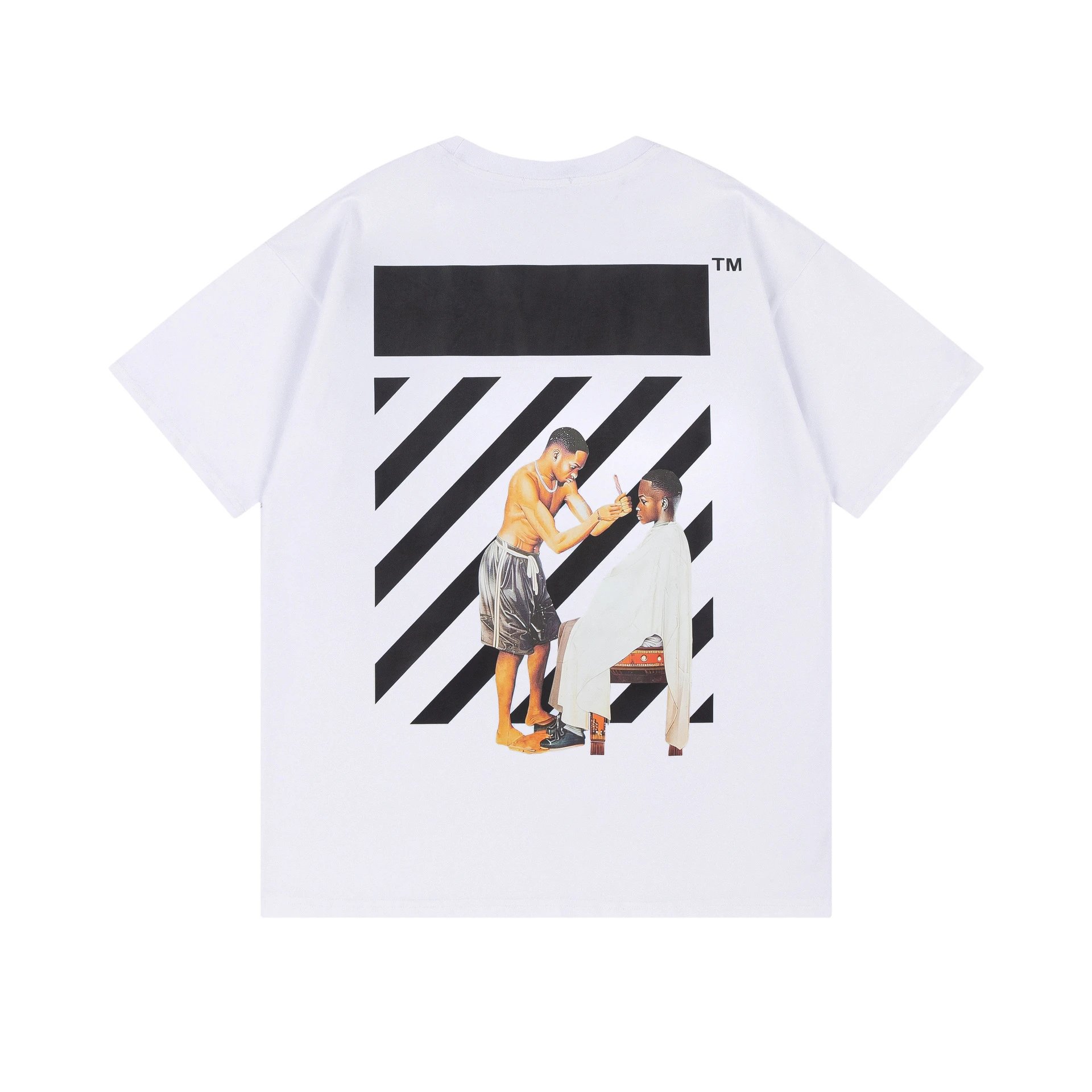 Off-White Arrow Crack Print White T-Shirt - 13