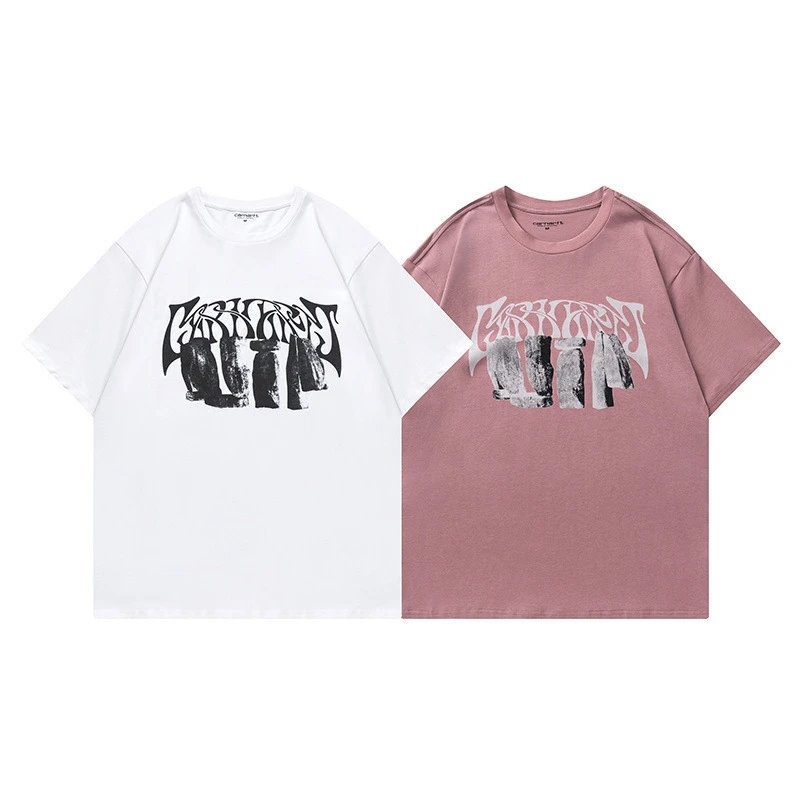 Design Grid Heart Pattern Black T-Shirt - 4