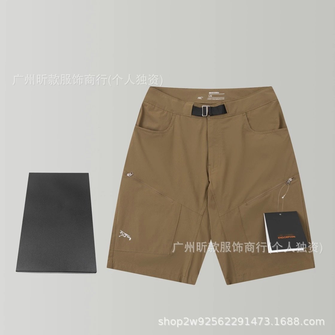 Design Endorphin Men's Tactical Shorts Khaki Shorts - 1