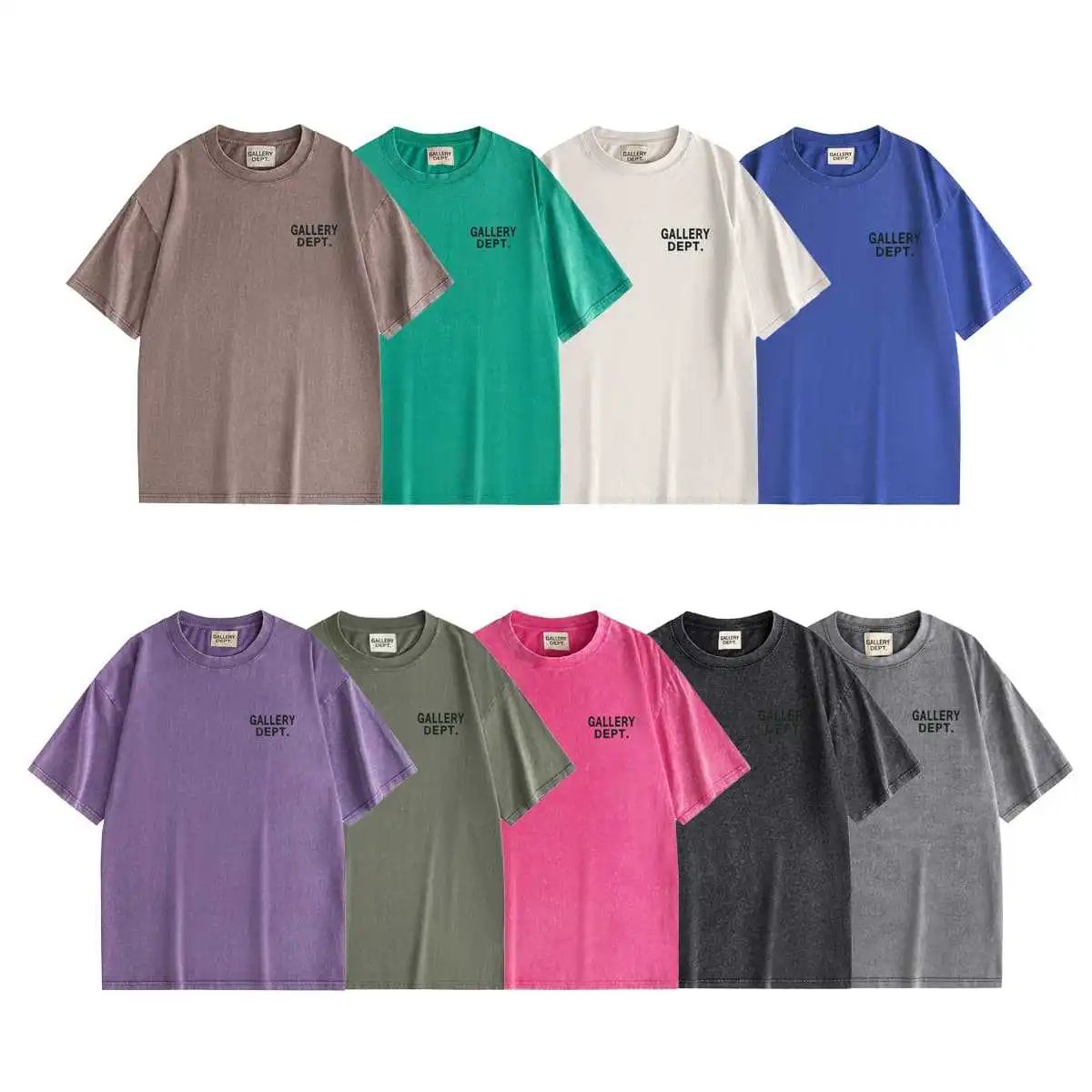 Gallery Dept. Washed Gray Logo T-Shirt - 3