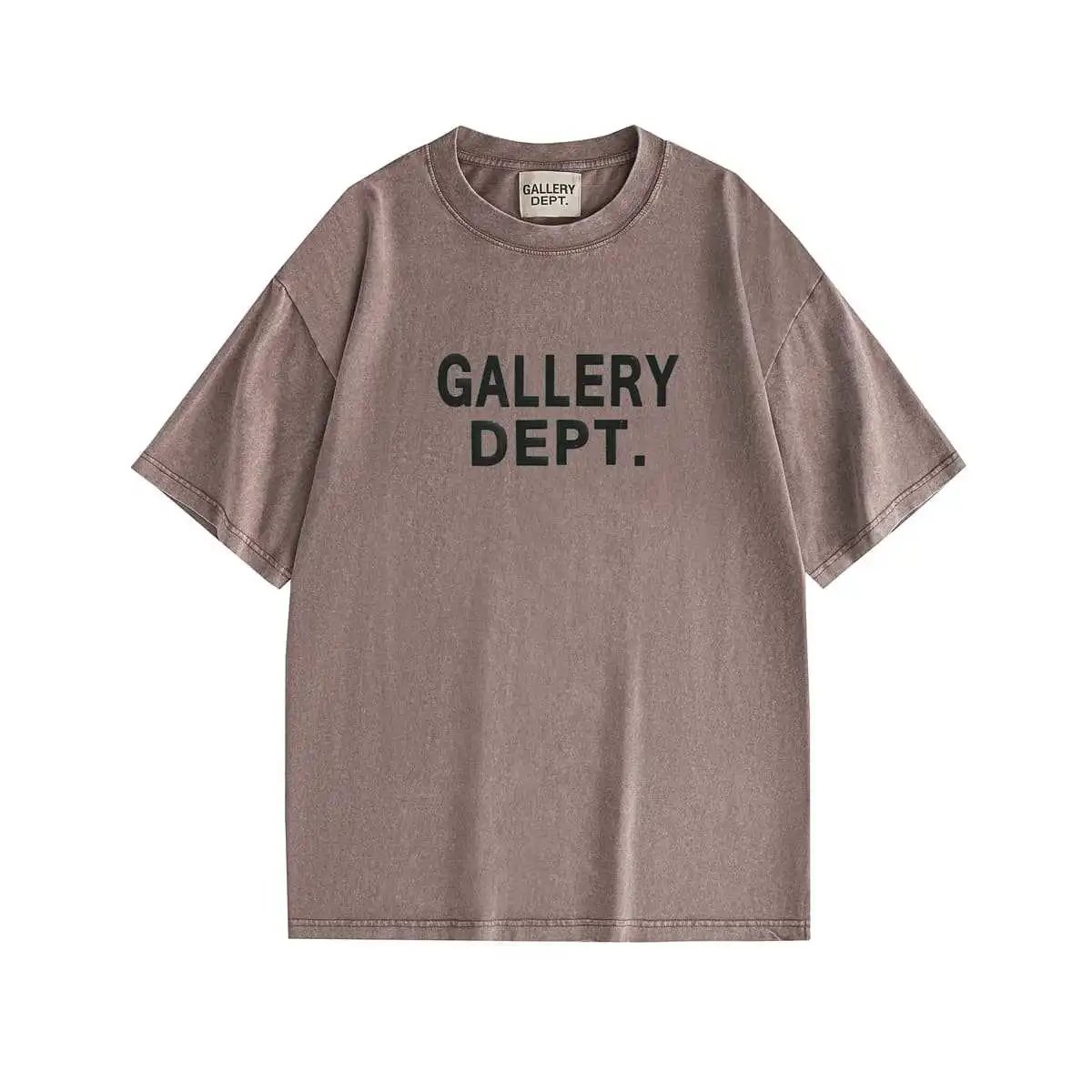 Gallery Dept. Washed Gray Logo T-Shirt - 19