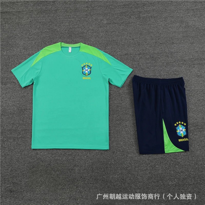AFA Argentina National Team Training Kit Light Gray / Black Jersey and Shorts Set - 13